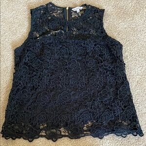Lace Sleeveless Blouse